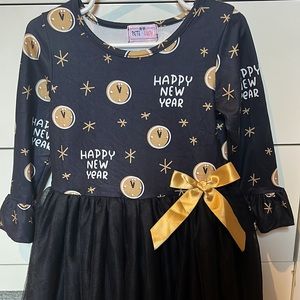 Happy New Year tulle dress 2T